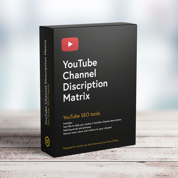 YouTube Channel Description Matrix