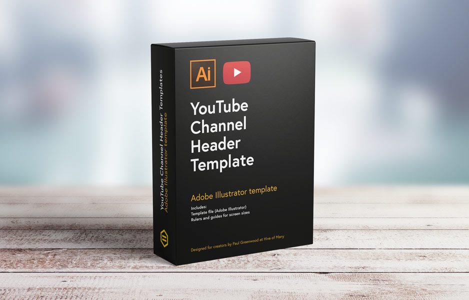 Adobe Illustrator YouTube Channel Header Template